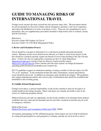 Guide to Managing Risks of International Travel (website) thumbnail