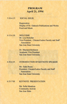 Dr. Ernesto Galarza Scholarship Symposium Program 1994 thumbnail
