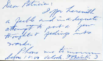 Letter and Poem from Carl D. Duncan to Patricia Whiting, September 7, 1964 thumbnail