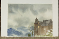 Gabled House And Stormy Sky thumbnail