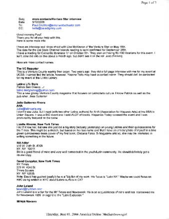 Emails from Michele Serros thumbnail