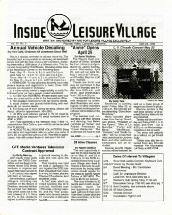 Inside Leisure Village Vol. 20 No. 2 thumbnail