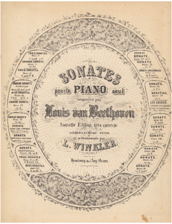 Piano sonata no. 26, op. 81a, edited by Winkler, with Winkler's metronome markings thumbnail