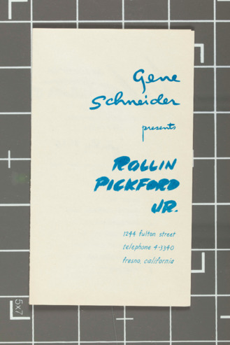 Gene Schneider Gallery Catalog thumbnail