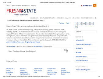 Fresno State Talks lecture explores distinction, March 5 thumbnail