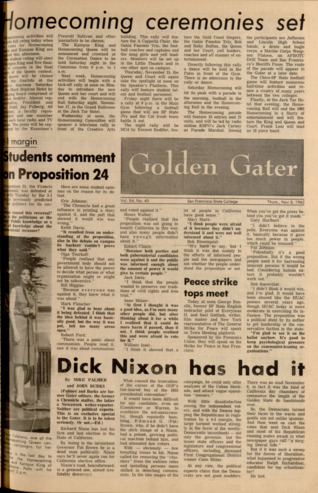 Golden Gater 8 November 1962 thumbnail