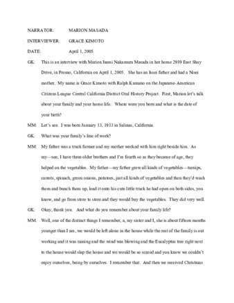 Marion Masada interview thumbnail