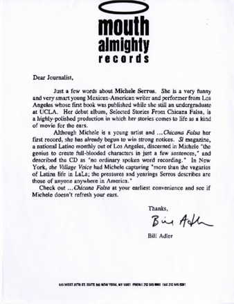 Mouth Almighty Records Letter thumbnail