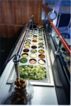 [Top view of Backstage Pizza Salad Bar] thumbnail