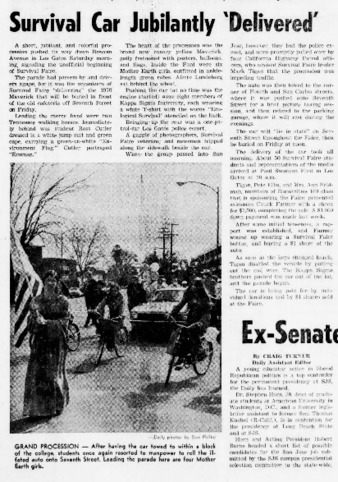 Survival Car Jubilantly Delivered thumbnail