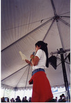 Michele Serros reading on stage thumbnail