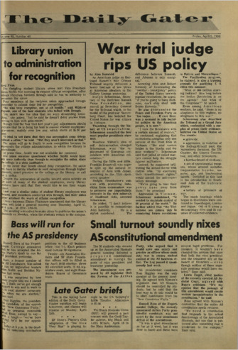 The Daily Gater 5 April 1968 thumbnail