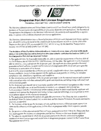 Deepwater Port Act License Requirements thumbnail
