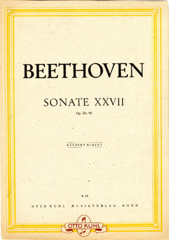 Piano sonata no. 27 in E minor, op. 90, edited by Eimert thumbnail