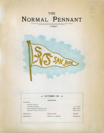 San Jose State Normal School Pennant 1901-10 (October 1901). thumbnail