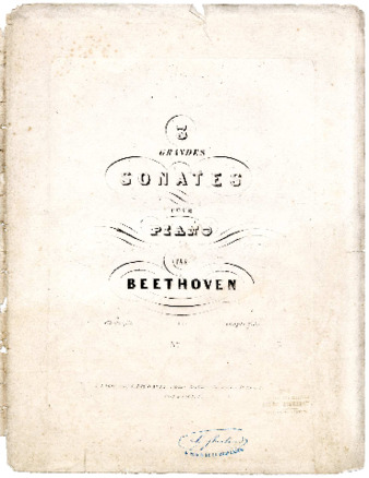 3 grandes sonates pour piano par Beethoven ; Œuvre 31 ... No. [1] thumbnail