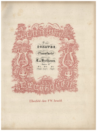 Piano Sonata no. 5 in C minor, op. 10, no. 1, published by Arnold thumbnail