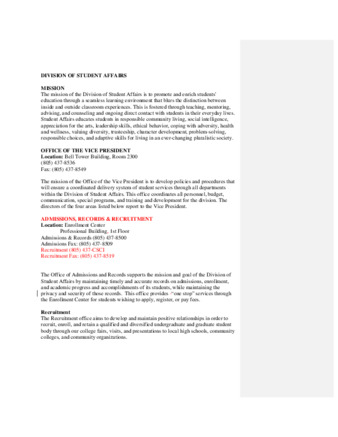 2004-2005 Recruitment Catalog - Draft thumbnail