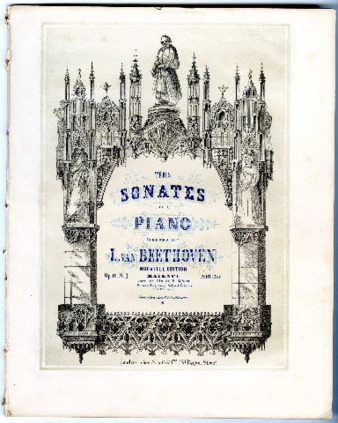 Trois sonates pour le piano : op. 10, no. 1 composées par L. van Beethoven. thumbnail