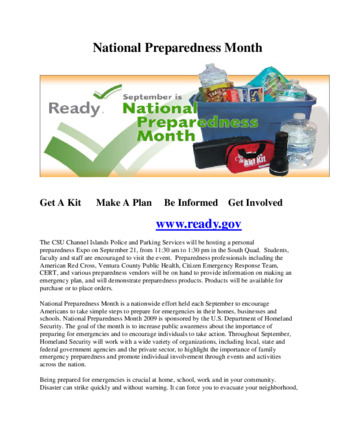 National Preparedness Month (website) thumbnail