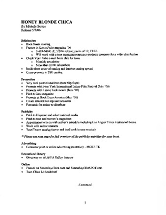 Honey Blonde Chica Release Information thumbnail
