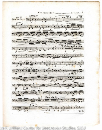 Piano Sonata no. 6 in F major, op. 10, no. 2, arranged for string quartet (Schott) thumbnail