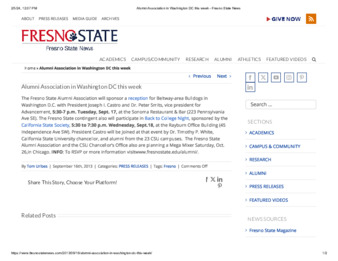 Alumni Association in Washington DC this week thumbnail