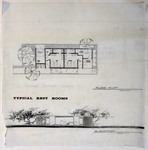 La Fontana Marina and Hotel, floor plan and elevation for typical rest rooms thumbnail