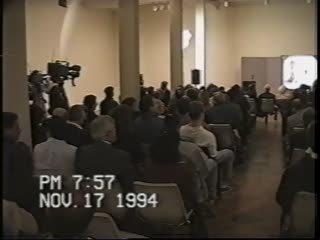 Plumed Serpent Statue Dedication and Speech, Cesar Chavez Park 1994 thumbnail
